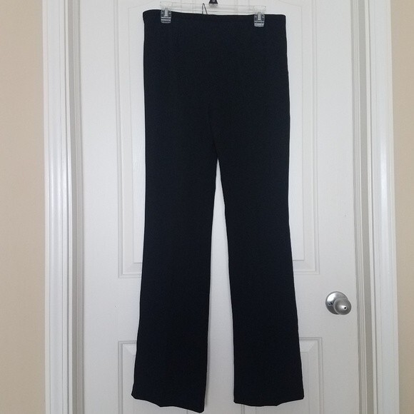 NWT Rozae Nichols Black Straight Leg Dress Pants Trousers Size 8 - Picture 3 of 10